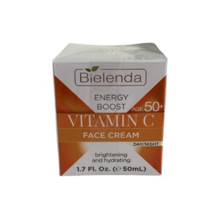 Crème visage éclaircissante Bielenda Energy Boost 50+ 50 ml