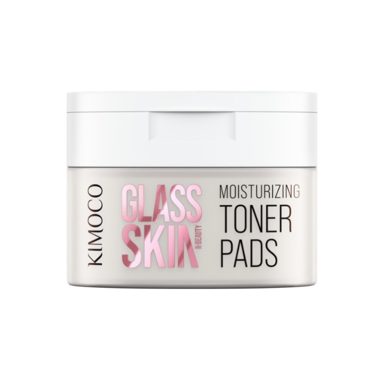 Disques tonifiants hydratants pour le visage Kimoco Glass Skin (60 unités)