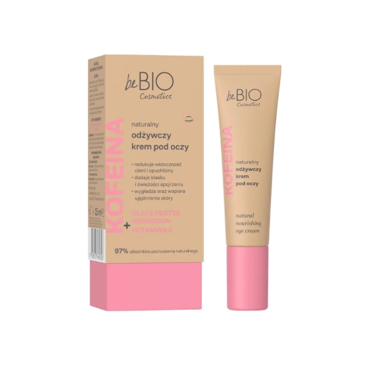 BeBio Cosmetics Cafeïne Natuurlijke Voedende Oogcrème 15 ml
