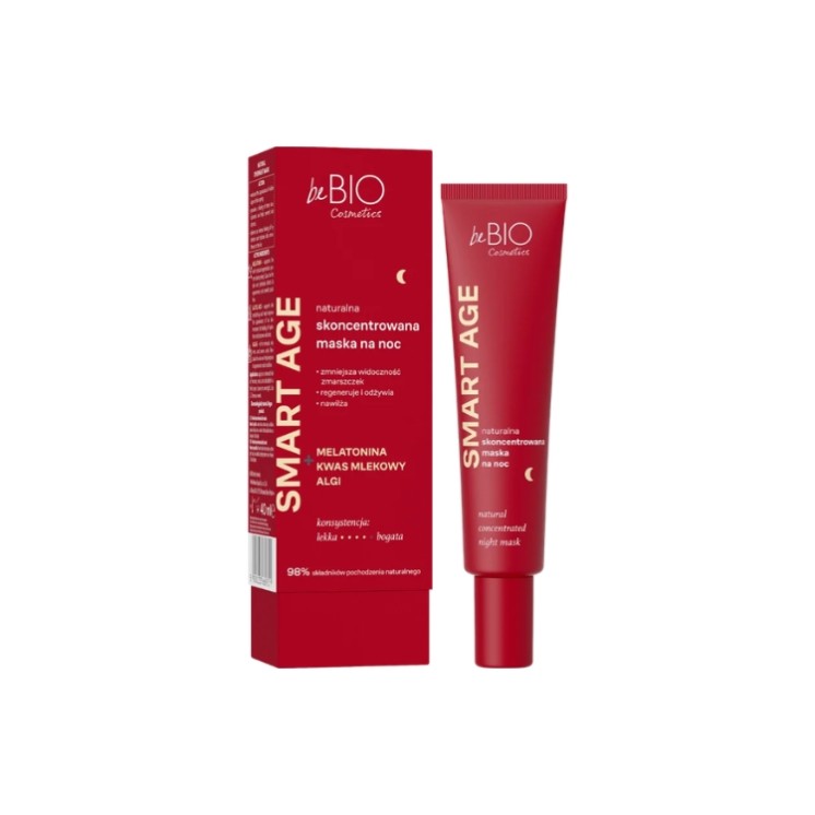 Masque de nuit concentré naturel Smart Age BeBio Cosmetics 40 ml