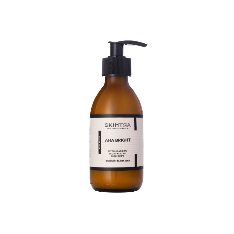 SkinTra AHA Bright Body Lotion mit 9 % AHA-Säuren, 200 ml