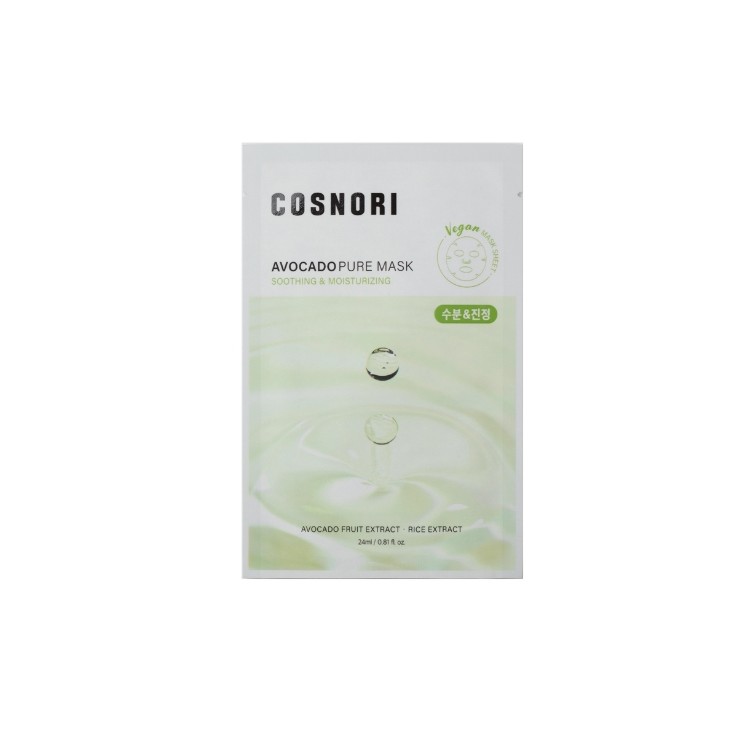 Cosnori Avocado Pure Mask odżywcza Maska w płachcie 24 ml