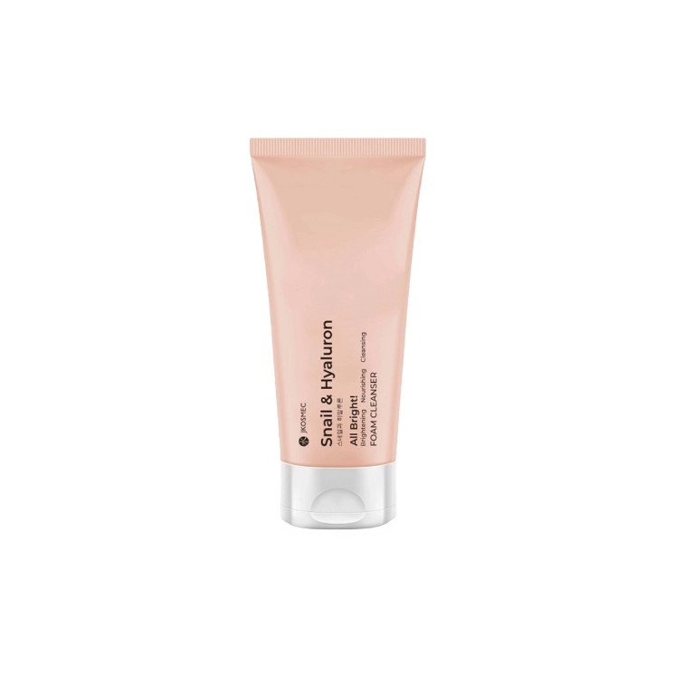 Mousse nettoyante visage régénérante Jkosmec All Bright à Snail d'escargot et Hyaluron 180 ml