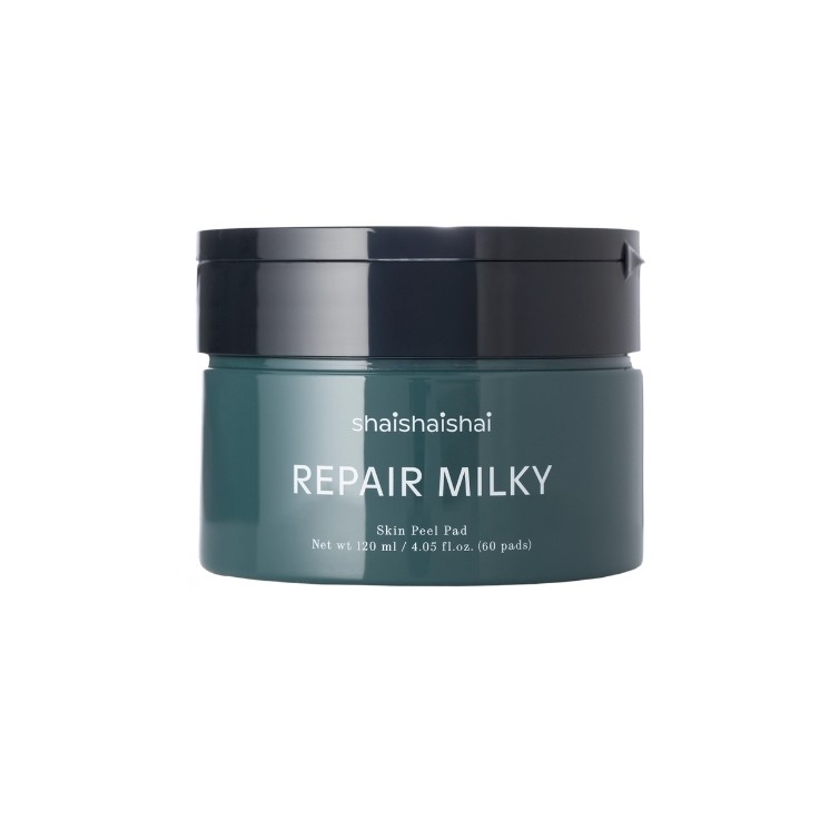 Disques exfoliants doux Shaishaishai Repair Milky Skin Peel Pads, 60 disques - 120 ml