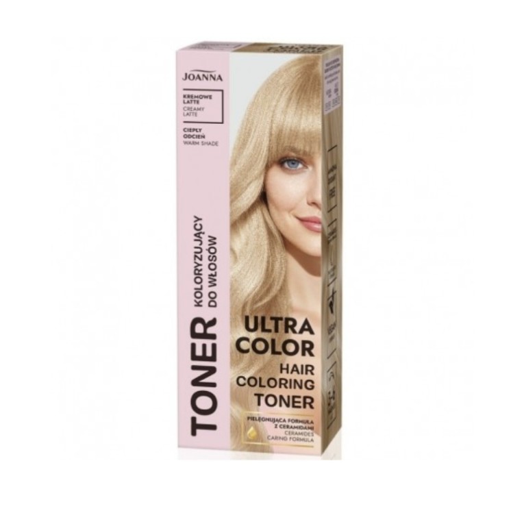 Lotion tonique capillaire Joanna Ultra Color, parfum crème latte 100 g