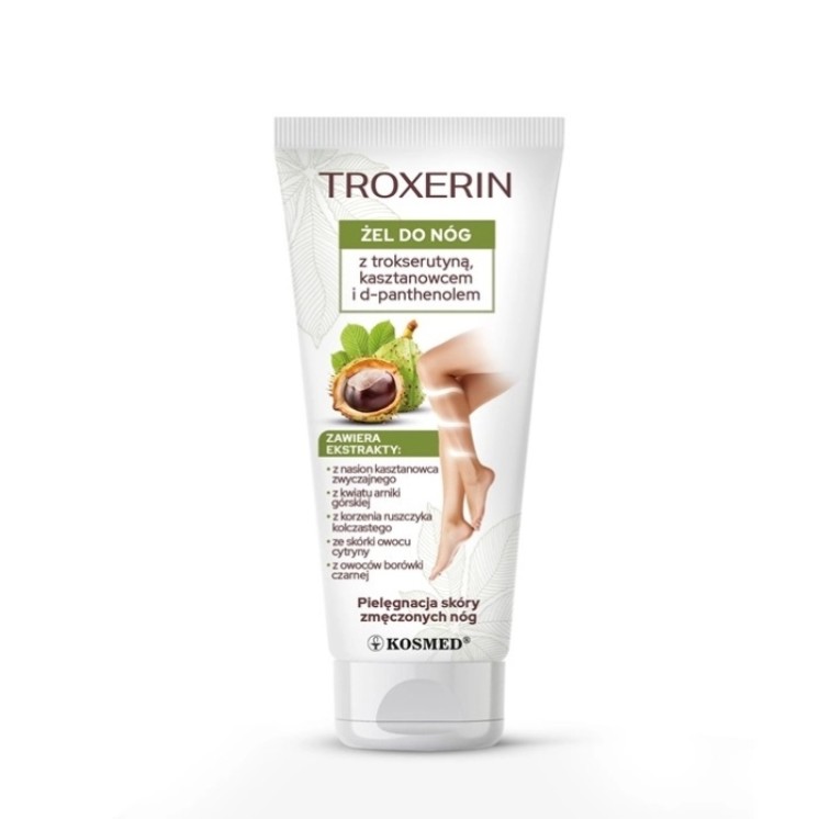 Gel pour jambes Kosmed Troxerin Marron d'Inde 200 ml