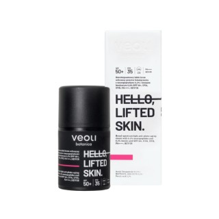 Veoli Botanica Hello , Lifted Skin Light Protective Cream Against Photoaging SPF50 + met 0,2 2% neuropeptiden 50 ml
