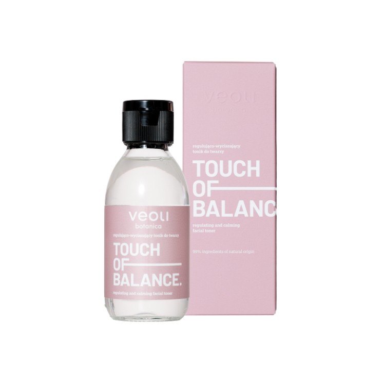 Veoli Botanica Touch of Balance Lotion tonique régulatrice et apaisante pour le visage 150 ml