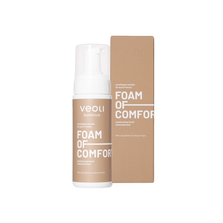 Veoli Botanica Mousse de Comfort Mousse Nettoyante Hydratante Visage 150 ml