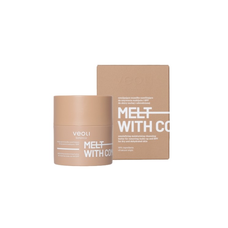 Beurre démaquillant hydratant émulsifiant Veoli Botanica Melt with Comfort avec SPF 40 g