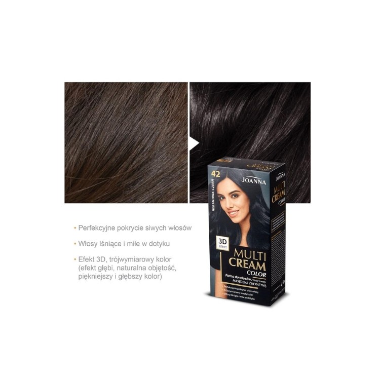 Joanna Multi Cream Color Hair dye /42/ Ebony black
