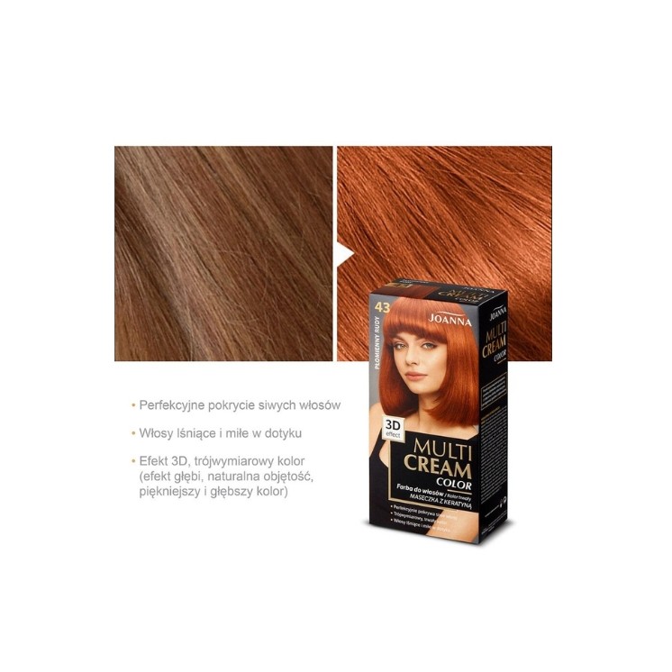Joanna Multi Cream Color Hair dye /43/ Flaming red