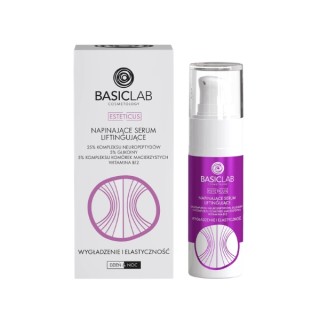 Sérum visage raffermissant et liftant BasicLab Esteticus avec complexe de neuropeptides à 25 % 30 ml
