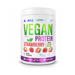AllNutrition Veganes Protein, zuckerfrei, Strawberry , 500 g