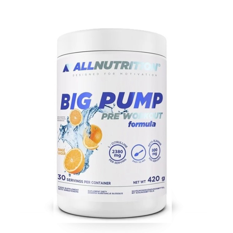 AllNutrition Big Pump Pré-entraînement Orange 420 g