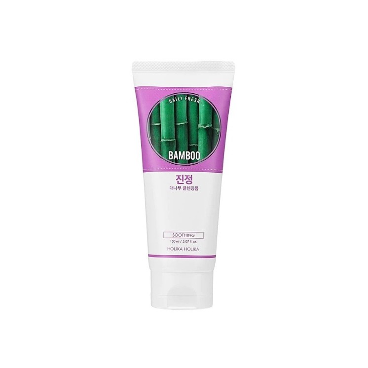Mousse nettoyante visage Holika Holika Daily Fresh au Bamboo 150 ml