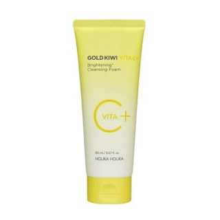 Mousse nettoyante visage éclaircissante Holika Holika Gold Kiwi Vita C Plus 150 ml