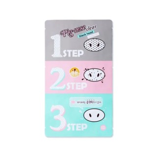 Masque nez clear -points black Holika Holika Pignose en 3 étapes