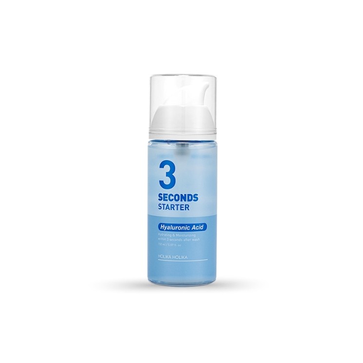 Holika Holika 3" seconds Starter Hyaluronic Acid hydraterend gezichtsserum starter met hyaluronzuur 150 ml