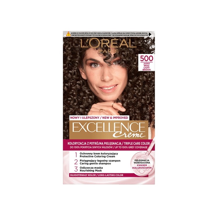 L'oreal Excellence Creme Farba do włosów /5oo/ Jasny Brąz