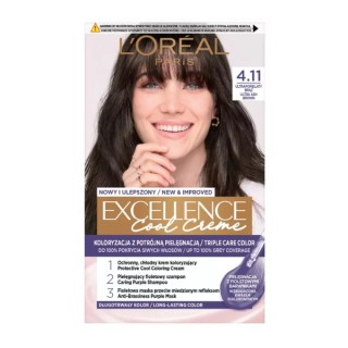 L'oreal Excellence Creme Farba do włosów /4.11/ Ultrapopielaty Brąz