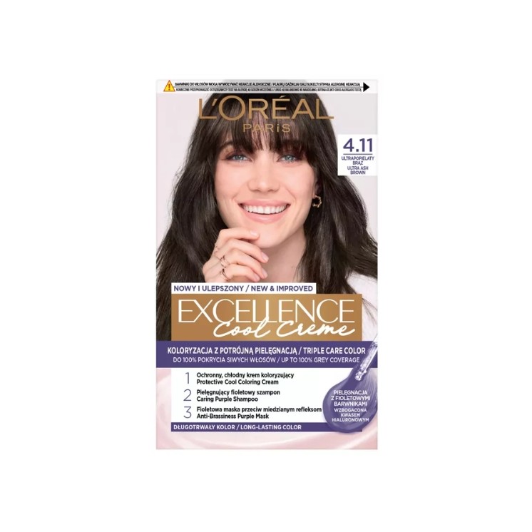 L'oreal Excellence Creme Hair dye /4.11/ Ultra Ash Brown