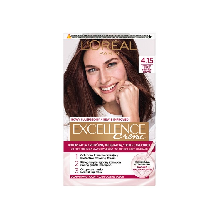 L'oreal Excellence Creme Haarverf /4.15/ Frosty Brown
