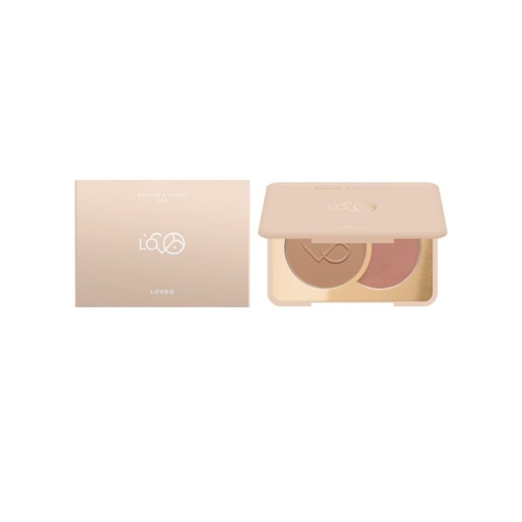 Lovro Bronze & Blush Set Bronzer and blush for face shaping 5 g