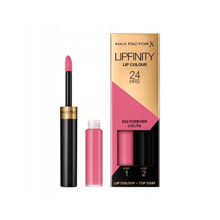 Max Factor Lipfinity Lip Colour Long-Lasting Lipstick met Permawear System /22/ Forever Lolita 2,3 ml + 1,9 g