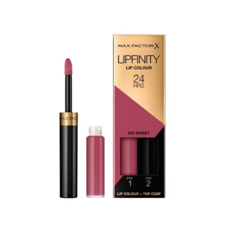 Max Factor Lipfinity Lip Colour długotrwała Pomadka z systemem Permawear /55/ Sweet 2.3 ml + 1.9 g
