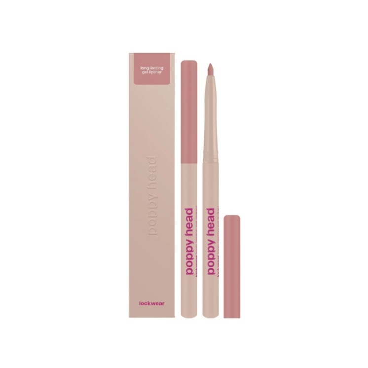 Poppy Head Lockwear Long-Lasting Gel Lip Liner /03/ Nude Alarm 0.6g