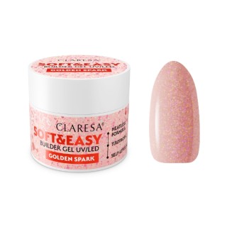 Claresa Soft & Easy Golden Spark Nail Builder Gel 45 g
