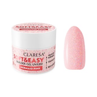 Gel de construction pour ongles Claresa Soft & Easy Pink Sirène 45 g