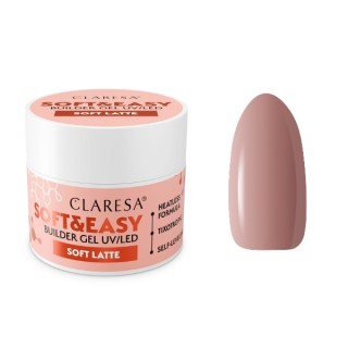 Claresa Soft & Easy Gel de construction pour ongles Soft Latte 45 g