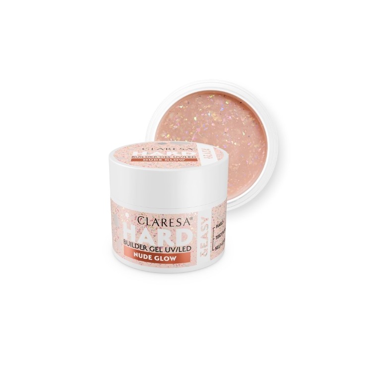 Gel de construction pour ongles Claresa Hard & Easy Nude Glow 12 g