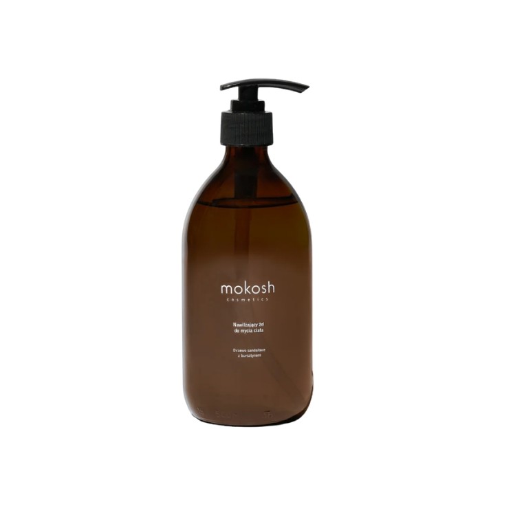 Mokosh hydraterende body wash gel Sandelhout met amber 500 g