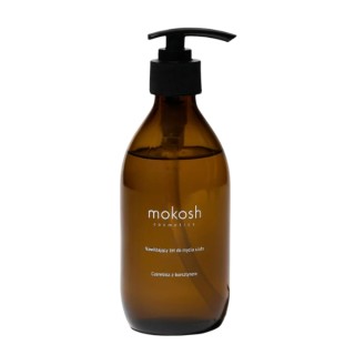 Mokosh vochtinbrengende body wash gel Kers met amber 300 ml
