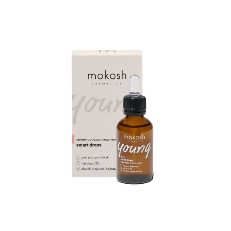 Sérum visage apaisant et régénérant Mokosh Young Smart Drops 30 ml