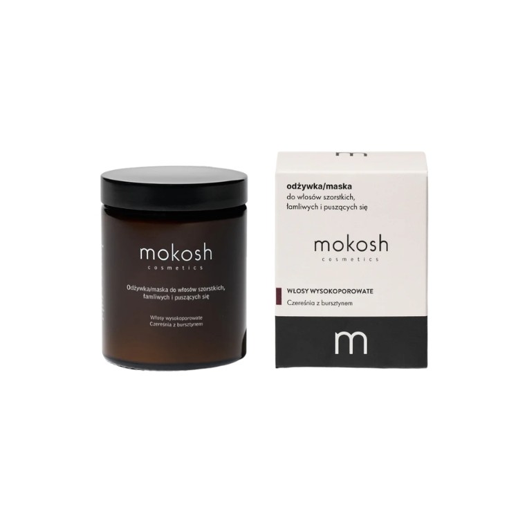 Mokosh Conditioner/Maske für hohe Porosität, raues, sprödes und krauses Haar Kirsche mit Bernstein 180 ml