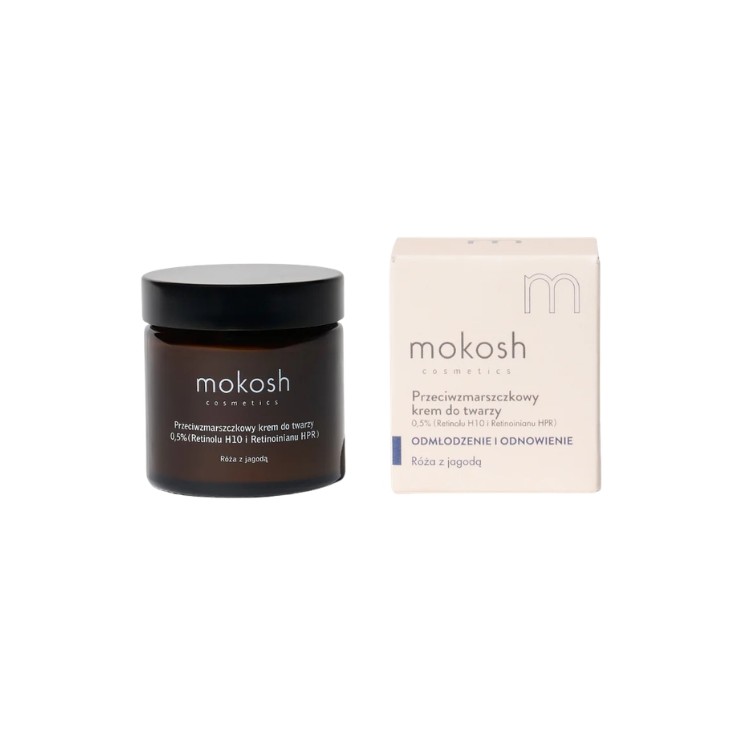 MokoshGezichtscrème 5 % Retinol H10 en Retinoate HPR Rose 60 ml