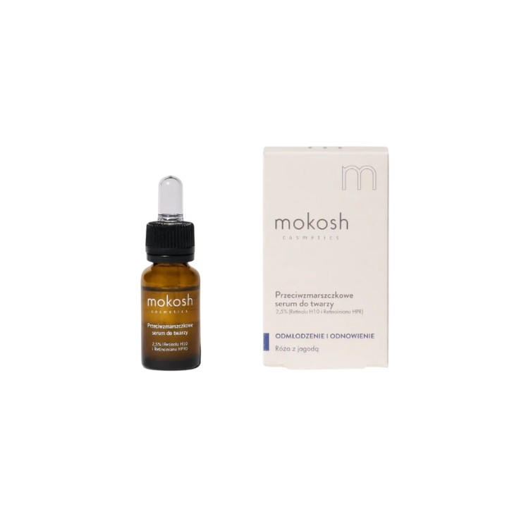 Mokosh Serum 5 % Retinol H10 en Retinoaat Rose 10 ml