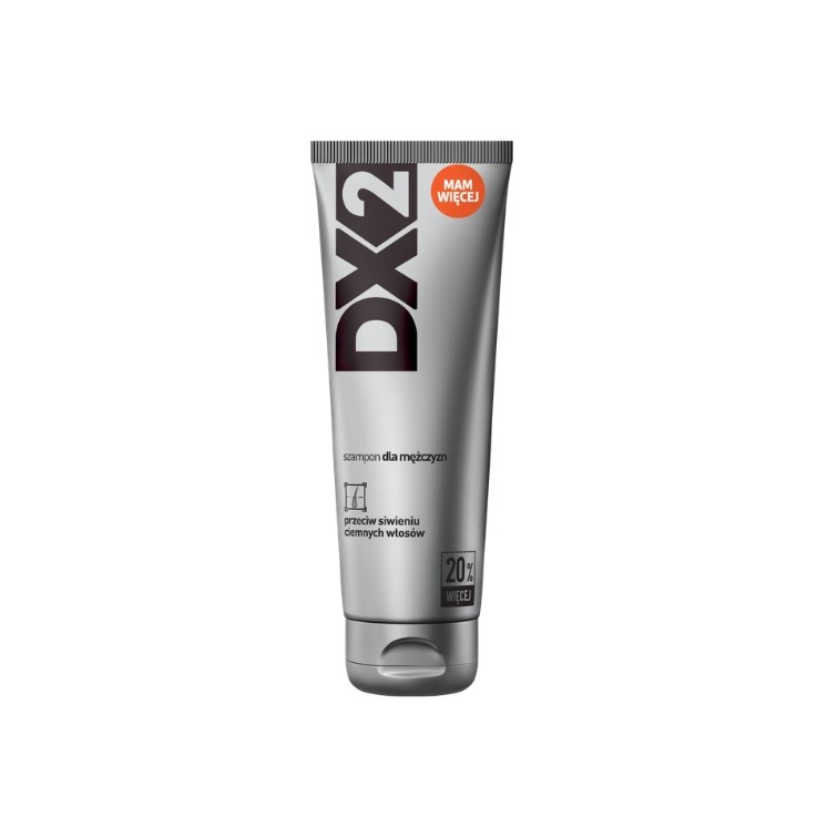 Shampoing anti-gris DX2 pour cheveux foncés, pour hommes, 180 ml