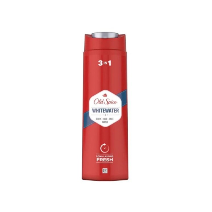 Gel douche et shampoing 3 en 1 Old Spice Whitewater 400 ml