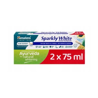 Dentifrice blanchissant Himalaya Ayurveda Sparkly White 2 x 75 ml