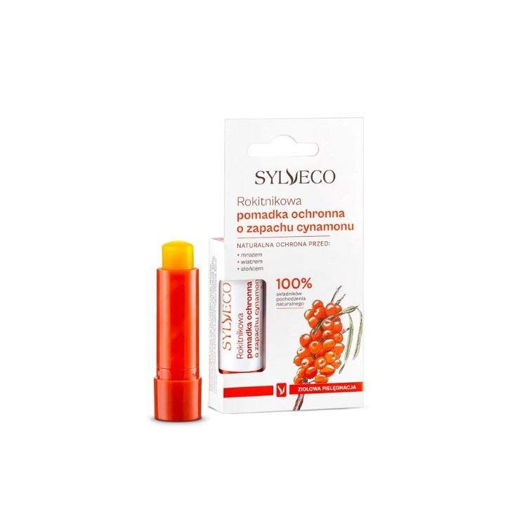 Baume à lèvres Sylveco à l'argousier et à la cannelle 4,6 g