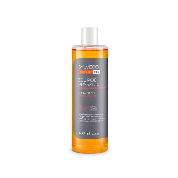 Gel douche énergisant et apaisant 3 en 1 Sylveco Pure Line Men 400 ml