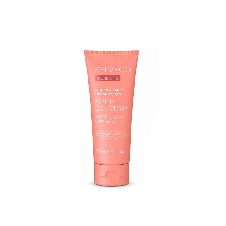 Crème pour les pieds régénérante et hydratante Sylveco Pure Line 75 ml
