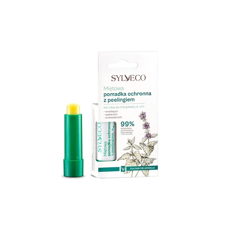 Sylveco mint Lipstick with peeling and betulin 4.6 g