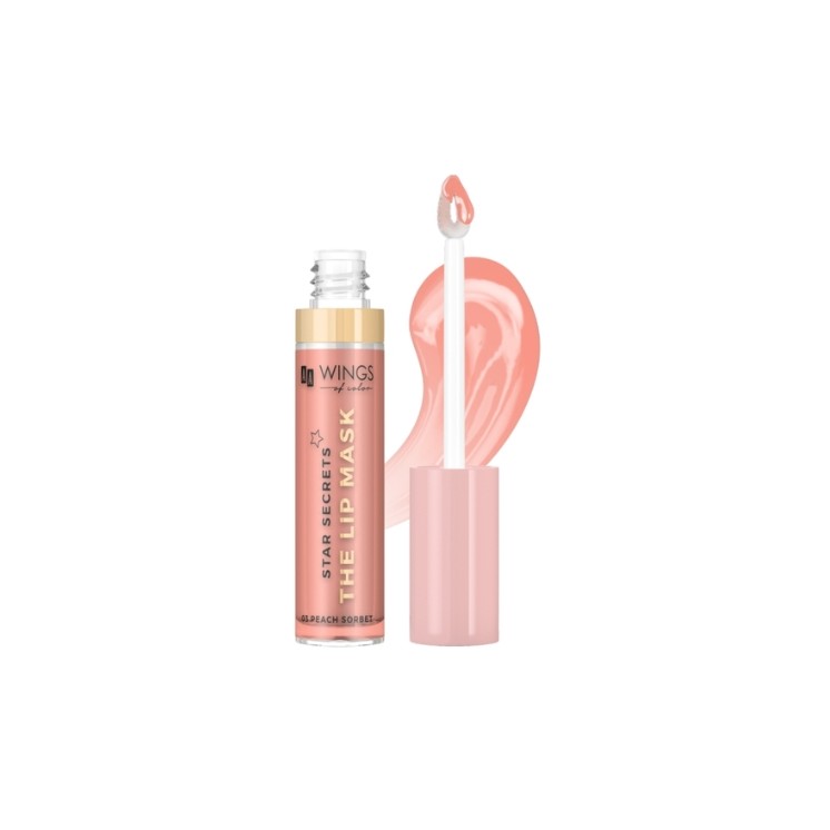 AA Wings of Color Star Secrets pielęgnująca Maska do ust /03/ Peach Sorbet 6,5 g