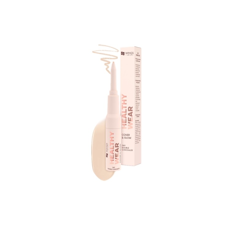 AA Wings of Color Healthy Wear Double Concealer Cover & Glow Korektor 2w1 /301/ Vanilla 0,2 2 g + 7 g